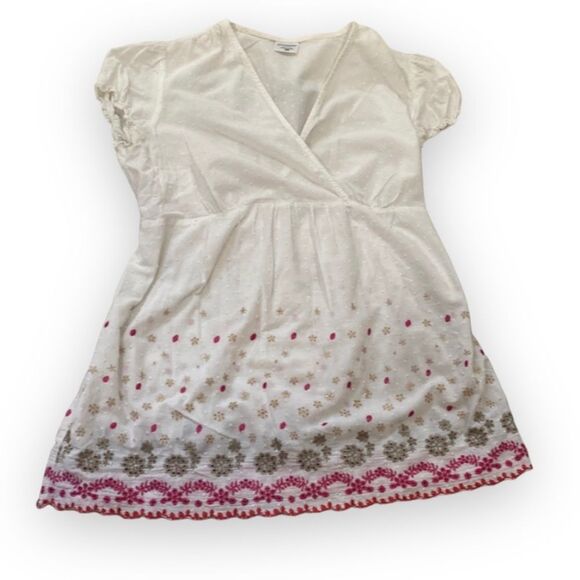 Motherhood Tops - Motherhood Embroidered Maternity Top